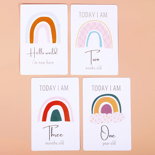 Kikido Baby Milestone Card Neutral