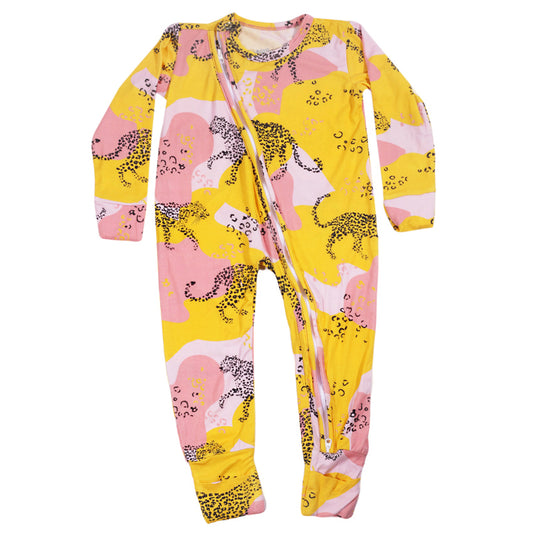 Kikido Bonnie Tencel Zipper Sleepsuit - Tiger