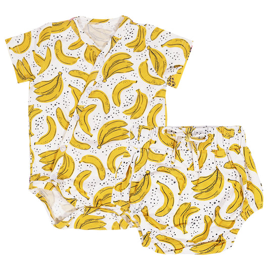 Kikido Kirby Tencel Bodysuit Set - Banana