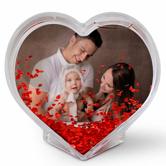 Custom Photo Love Water Glitter