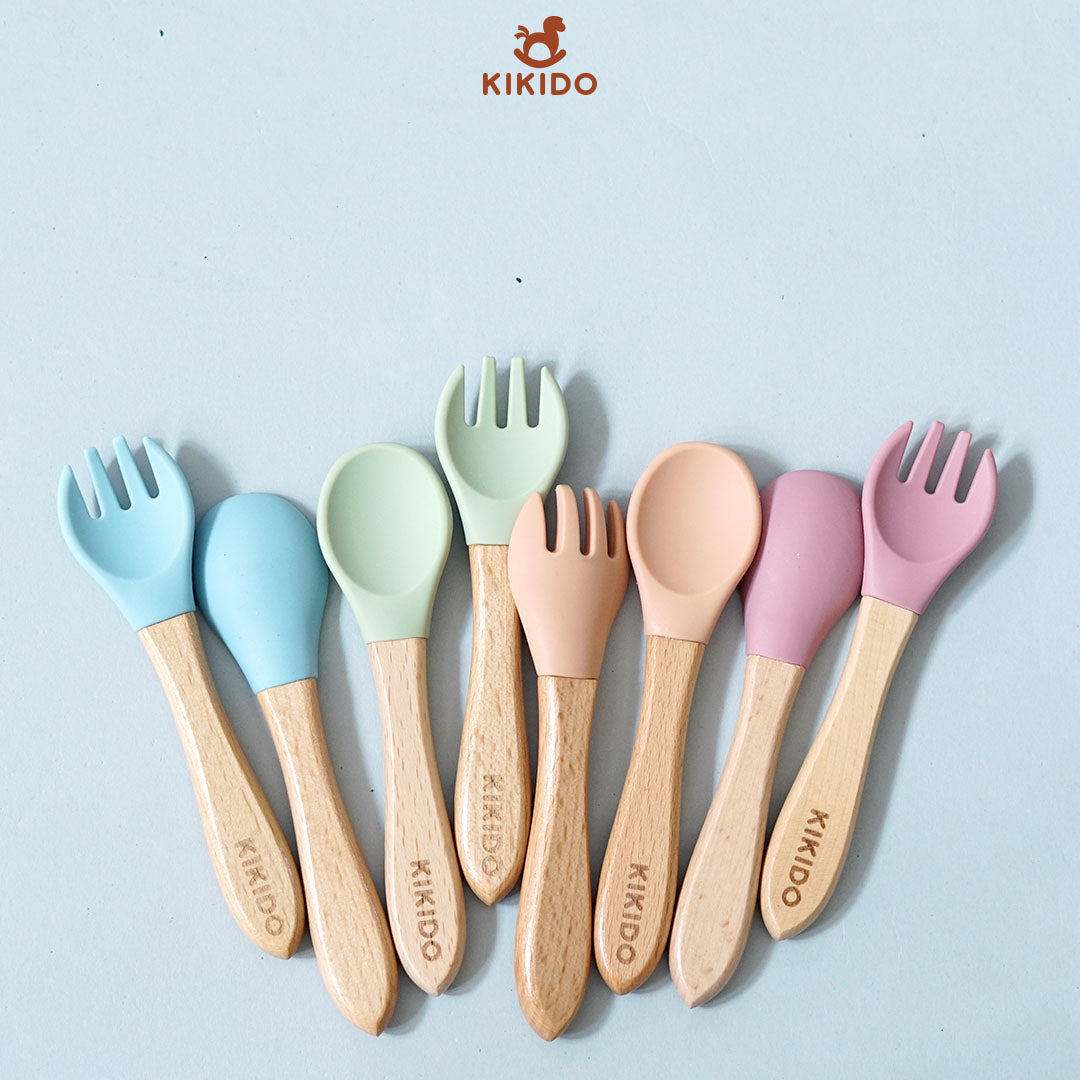 Kikido - Petito Spoon Cookie - Sendok Silikon - Alat Makan Bayi
