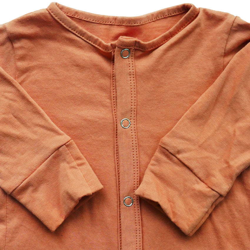 BooBoo Long Sleeve Sleepsuit - Apricot