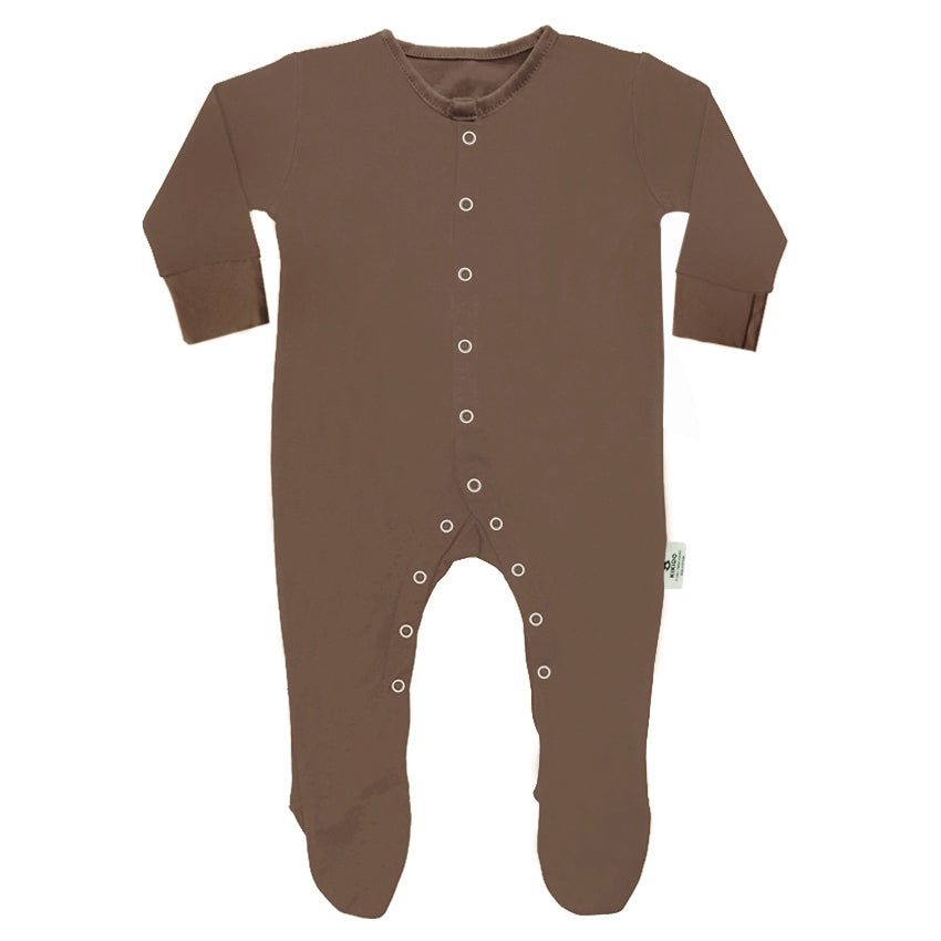 BooBoo Long Sleeve Sleepsuit - Chestnut
