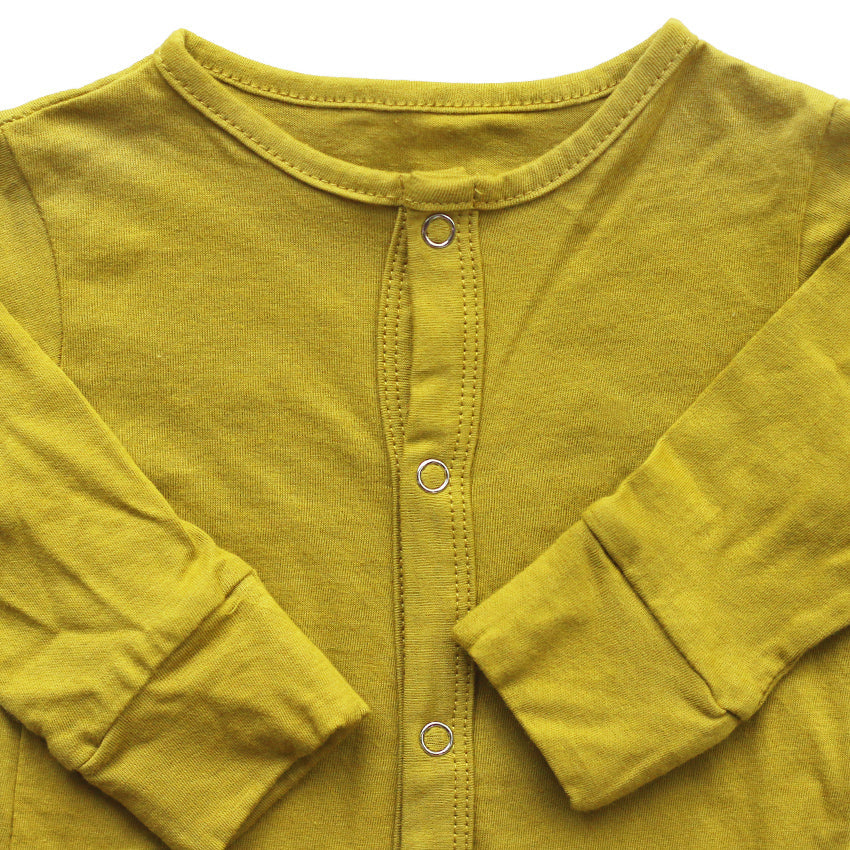 BooBoo Long Sleeve Sleepsuit - Mustard