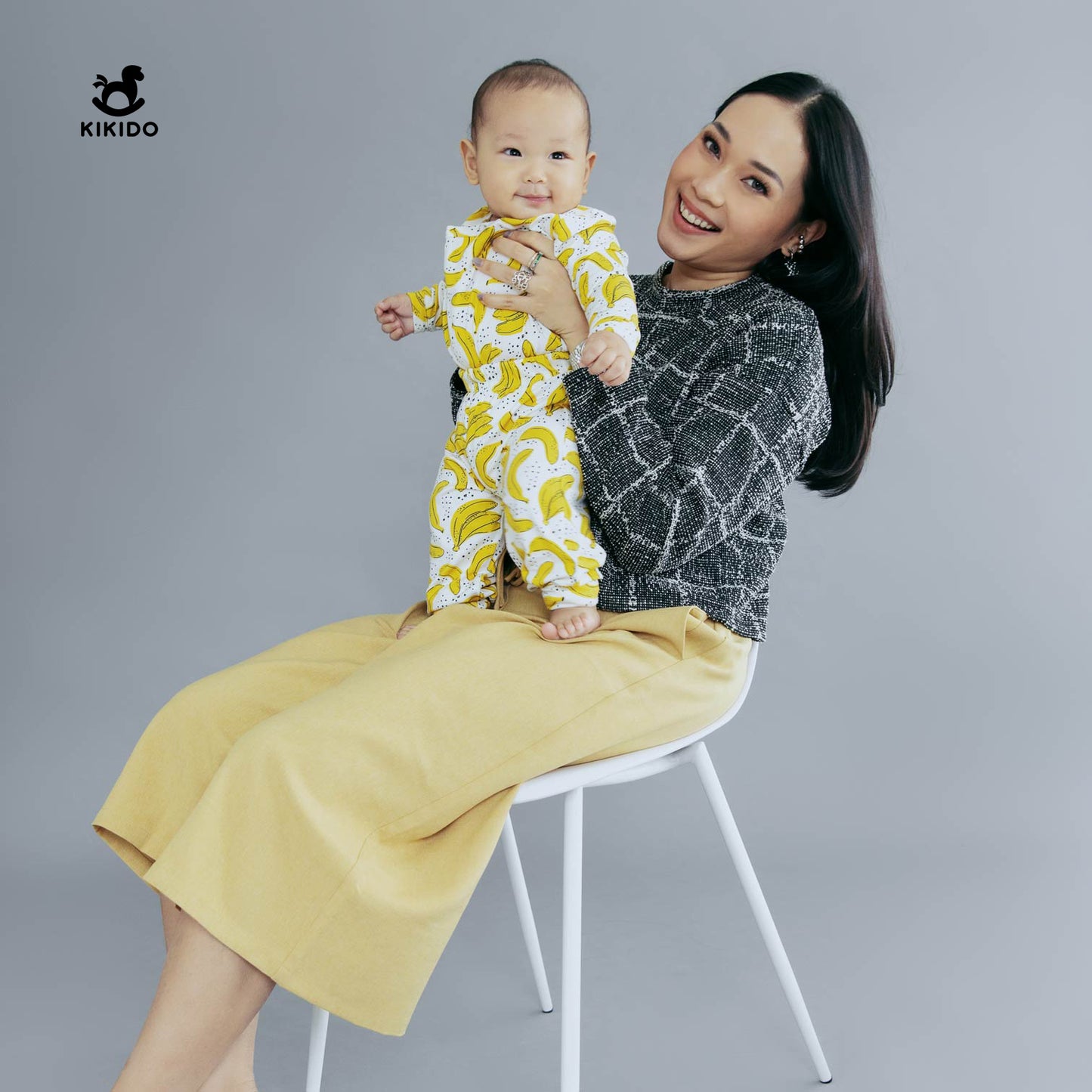 Kikido Bonnie Tencel Zipper Sleepsuit - Banana