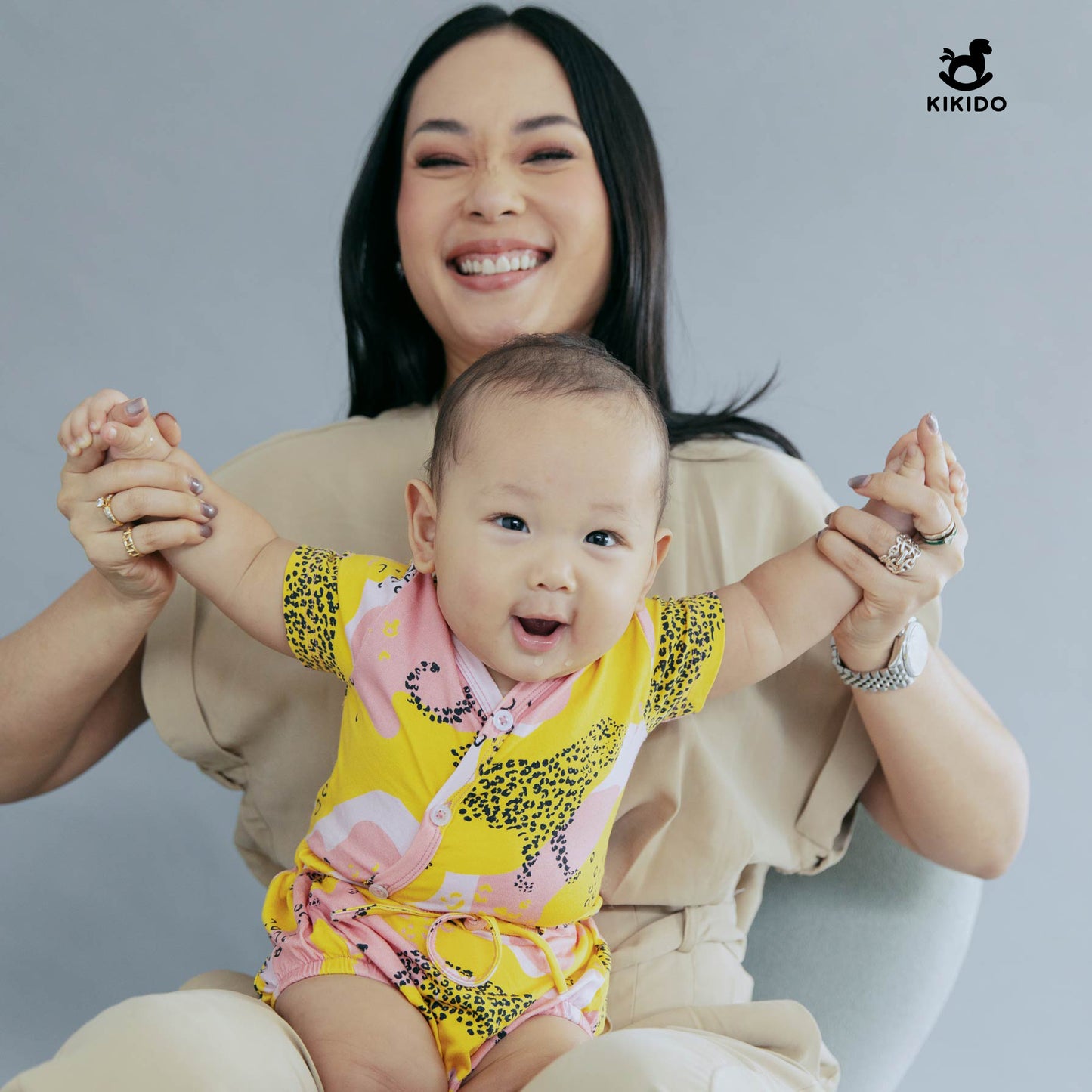 Kikido Bonnie Tencel Zipper Sleepsuit - Tiger