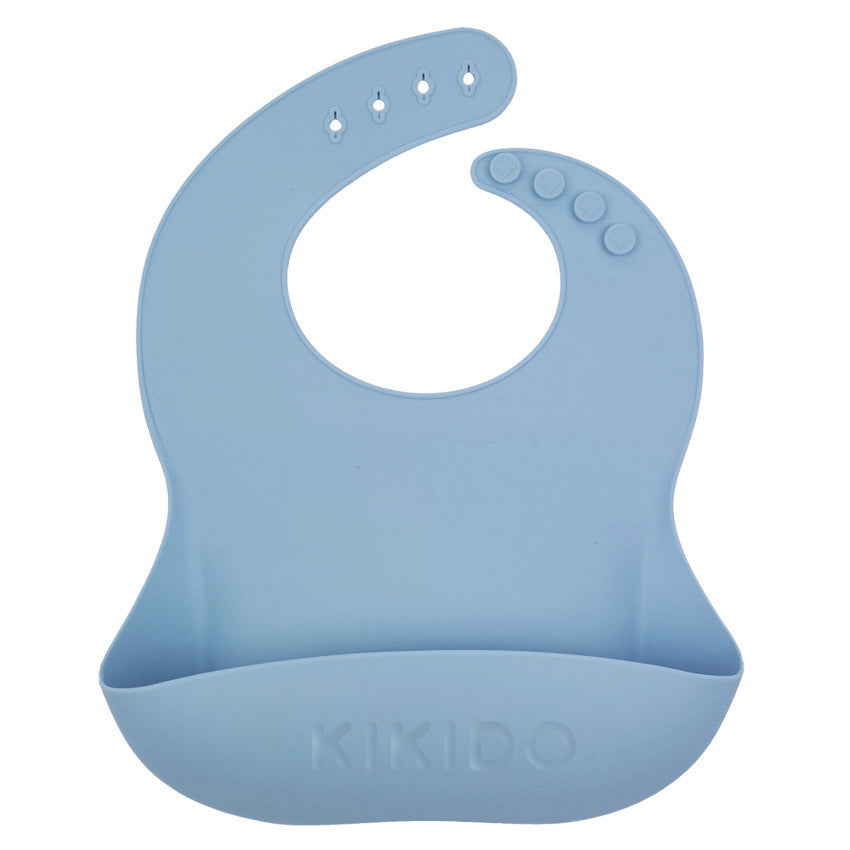Kikido - Honey Bib Bluberry - Celemek Silikon - Alat Makan Bayi