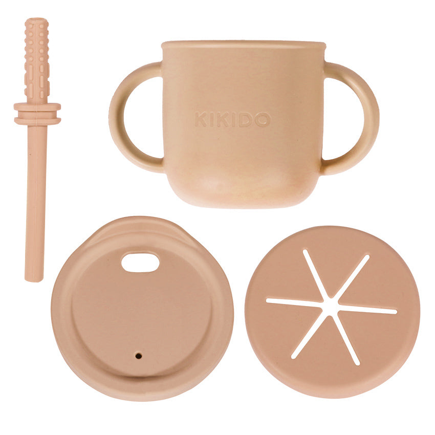Kikido - Sookie Suction Glass & Snack Cookie - Gelas Silikon Bayi