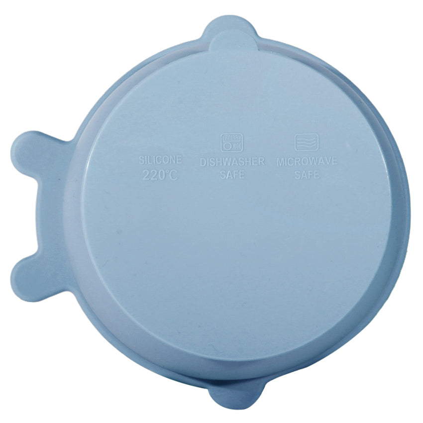 Kikido - Sookie Bear Suction Bowl Blueberry - Mangkuk Silikon Bayi
