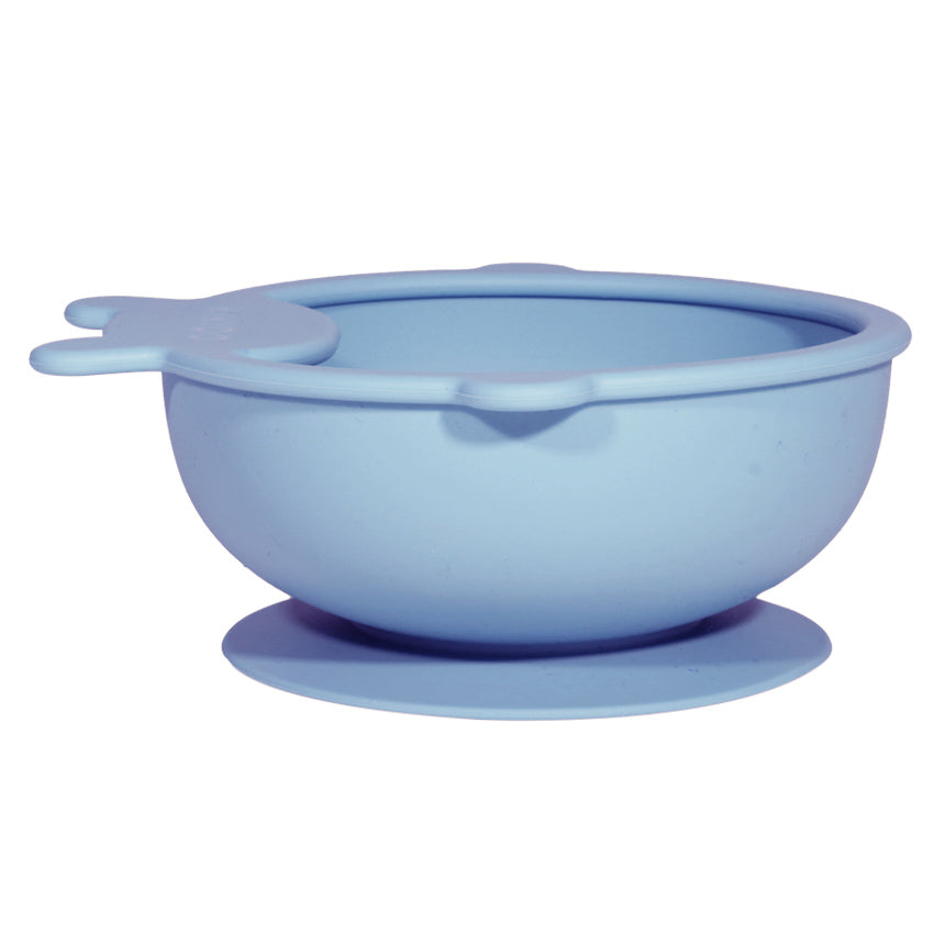 Kikido - Sookie Bear Suction Bowl Blueberry - Mangkuk Silikon Bayi