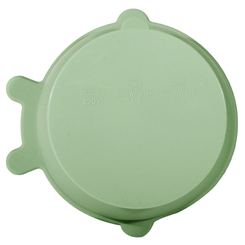 Kikido - Sookie Bear Suction Bowl Pea - Mangkuk Silikon Bayi