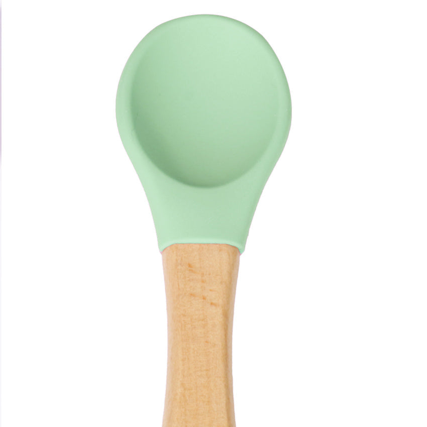 Kikido - Petito Spoon Pea - Sendok Silikon - Alat Makan Bayi