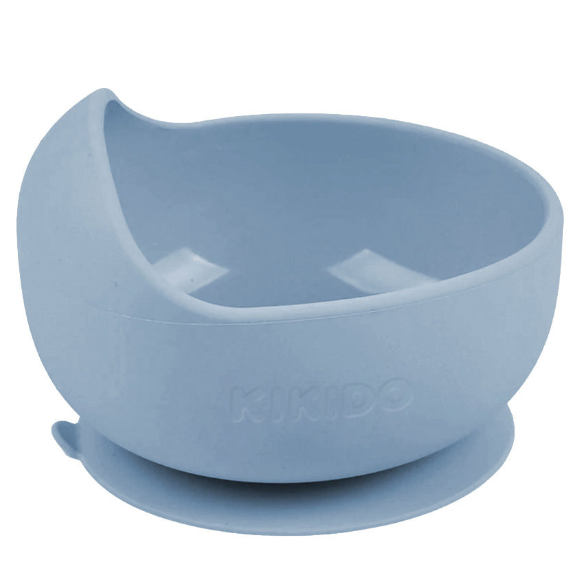 Kikido - Nomnom Feeding Set Blueberry - Set Alat Makan Silikon Bayi
