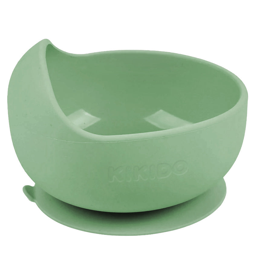 Kikido - Nomnom Feeding Set Pea - Set Alat Makan Silikon Bayi