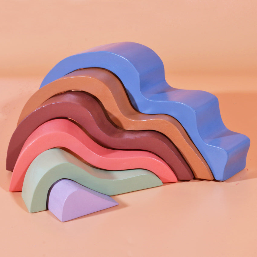 Wooden Stacker Decoration - Asymmetric