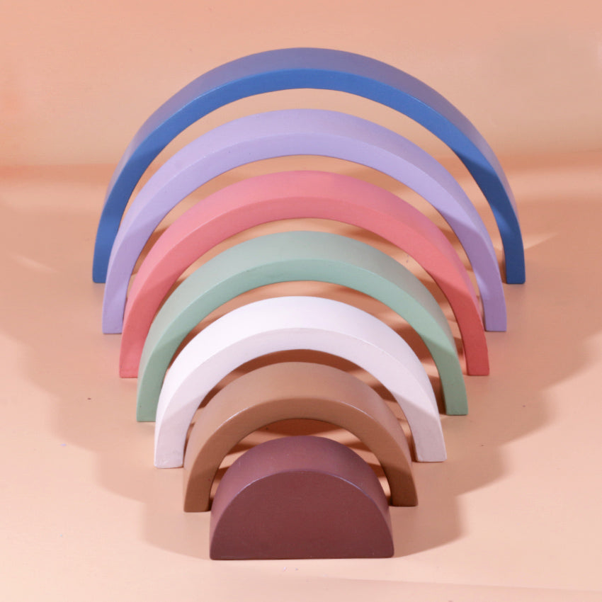 Wooden Stacker Decoration - Rainbow