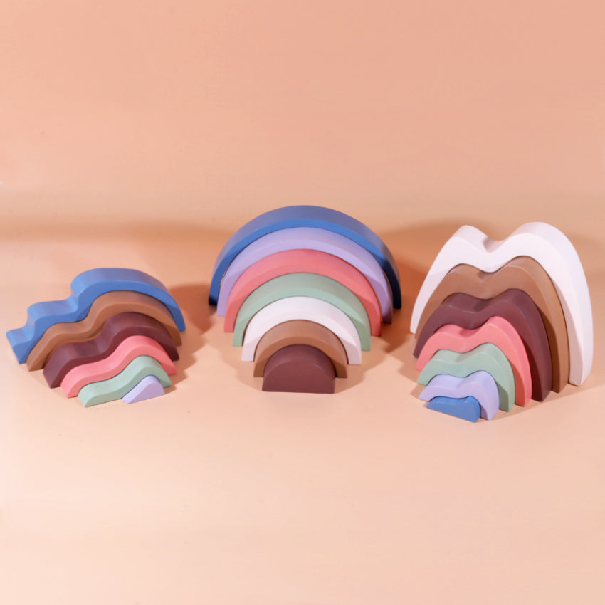 Wooden Stacker Decoration - Rainbow