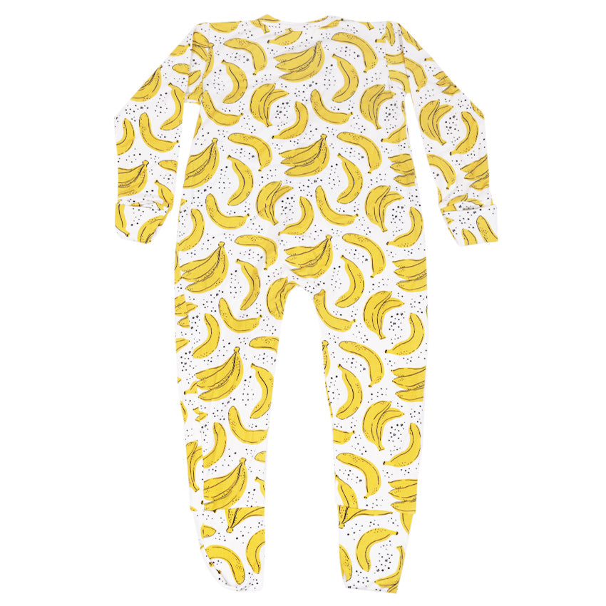 Kikido Bonnie Tencel Zipper Sleepsuit - Banana