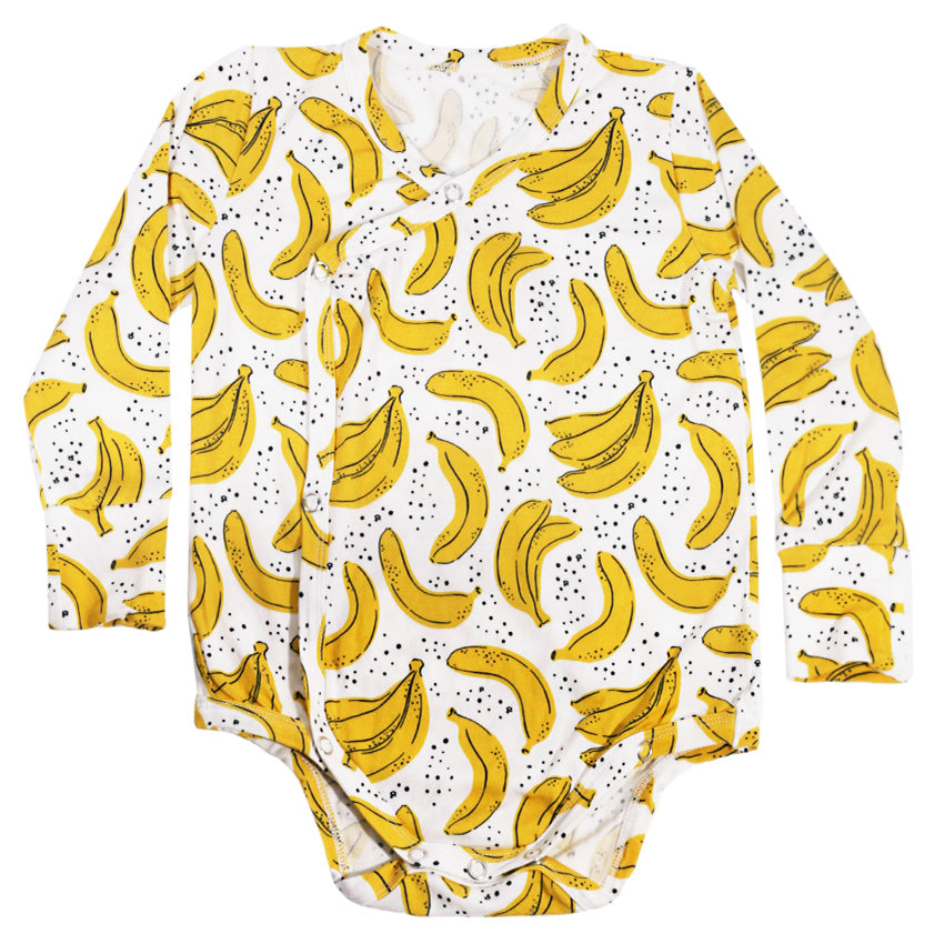 Kikido Wynter Tencel Long Bodysuit Set - Banana