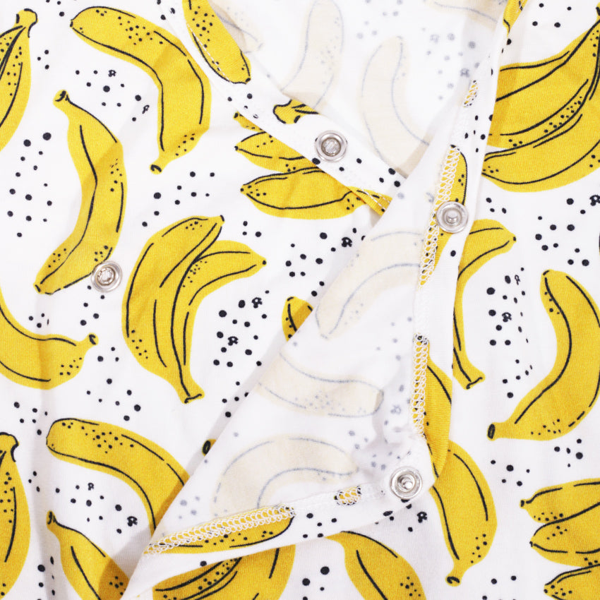 Kikido Wynter Tencel Long Bodysuit Set - Banana