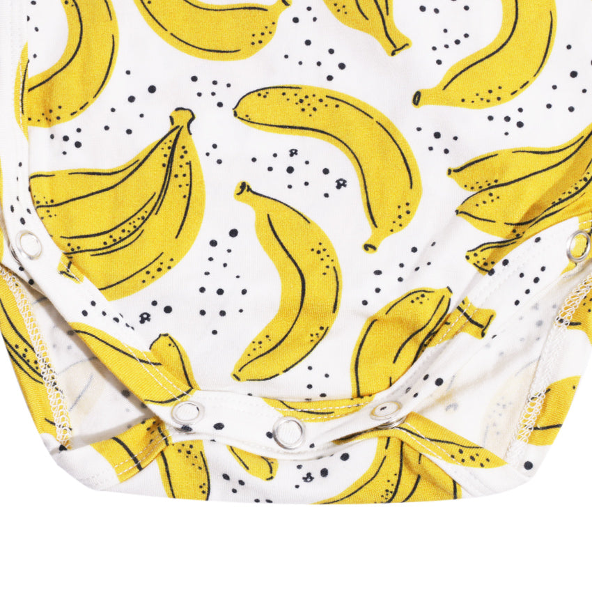 Kikido Wynter Tencel Long Bodysuit Set - Banana