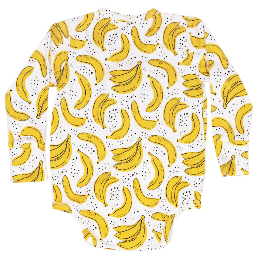 Kikido Wynter Tencel Long Bodysuit Set - Banana