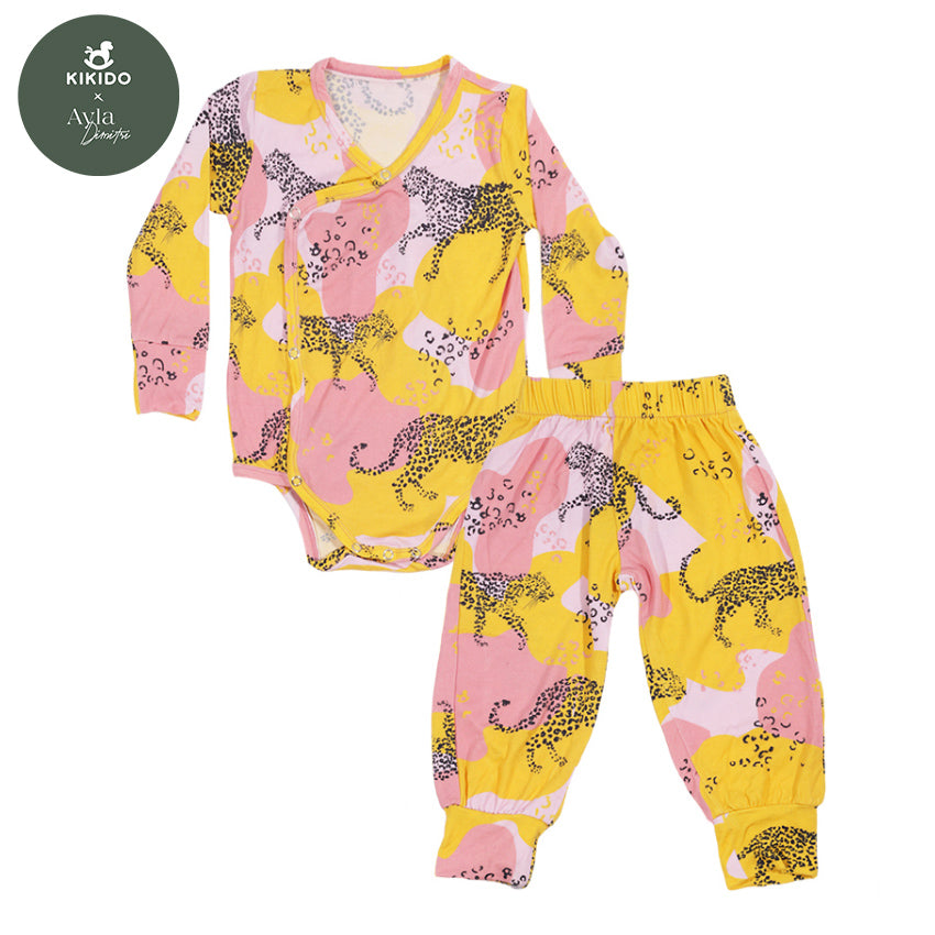 KIKIDO X AYLA Wynter Tencel Long Bodysuit Set - Tiger