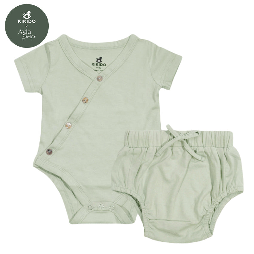 KIKIDO X AYLA Kirby Bodysuit Set - Leaf