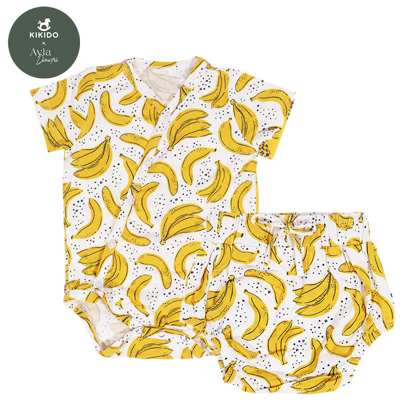 KIKIDO X AYLA Kirby Tencel Bodysuit Set - Banana