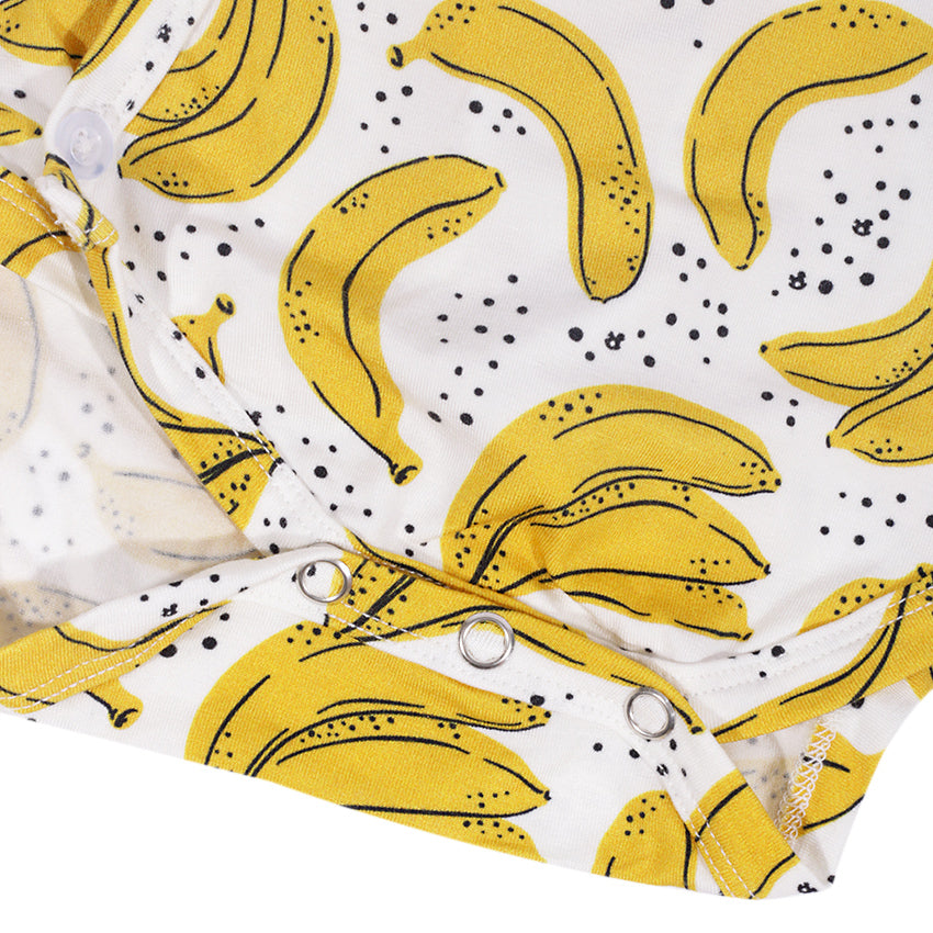 Kikido Kirby Tencel Bodysuit Set - Banana
