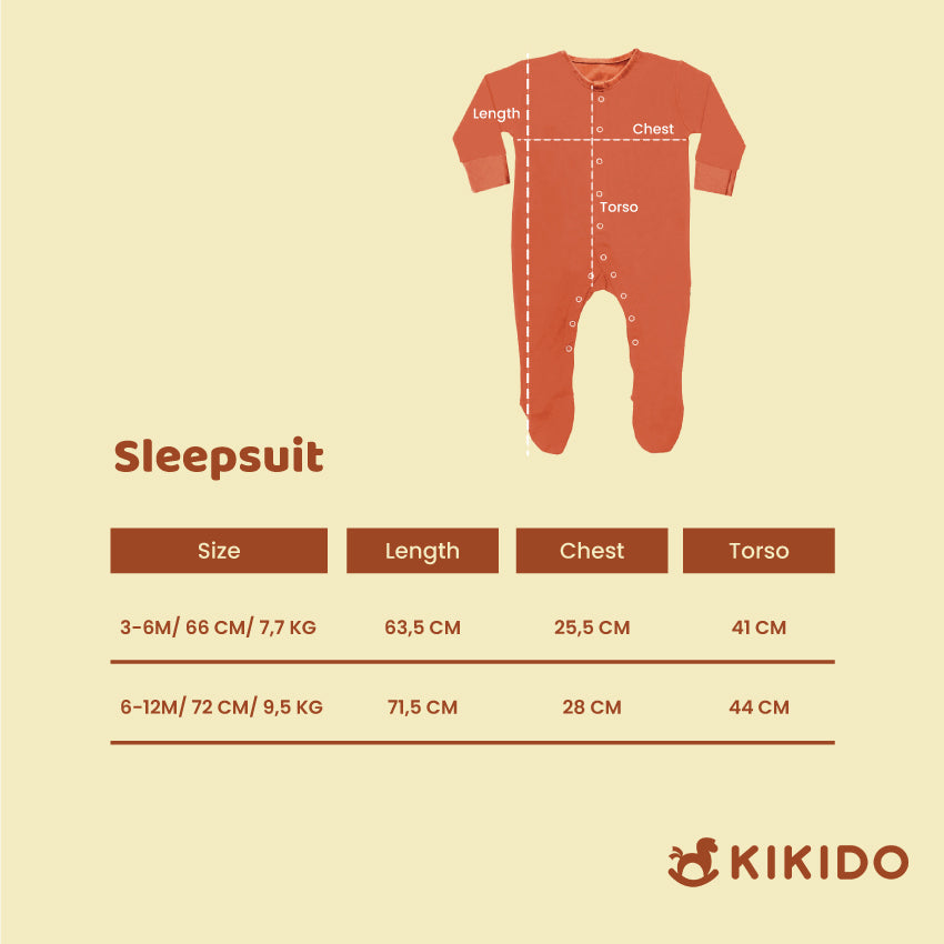BooBoo Long Sleeve Sleepsuit - Fawn