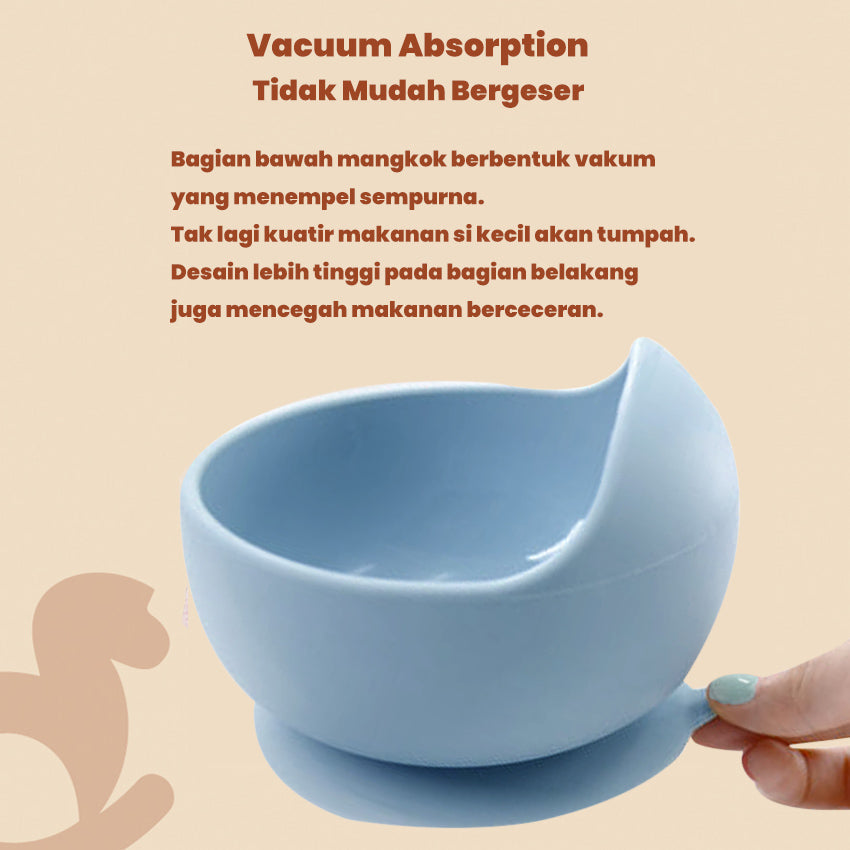 Kikido - Sookie Suction Bowl Cookie - Mangkuk Silikon Bayi Anti Slip