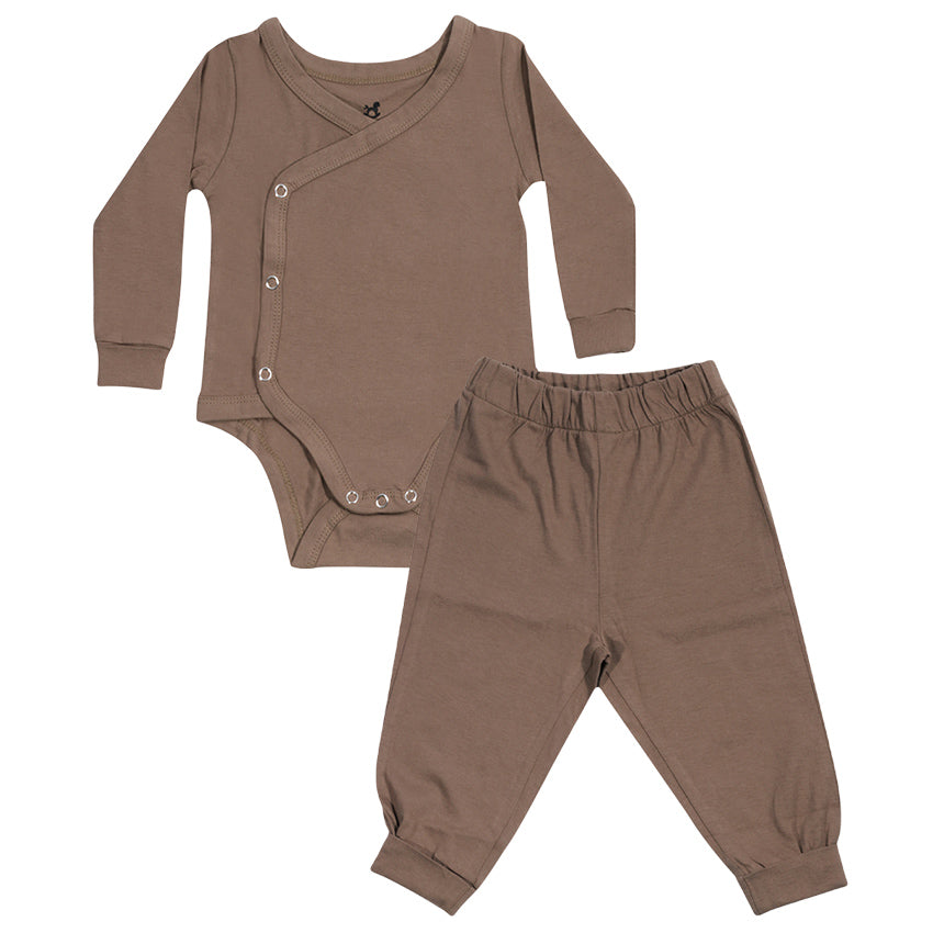 Kikido Wynter Long Bodysuit Set - Mud