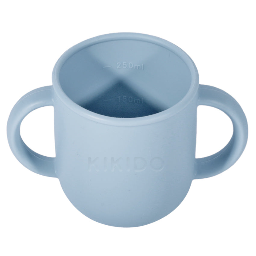 Kikido - Sookie Suction Glass & Snack Blueberry - Gelas Silikon Bayi