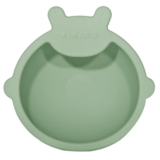 Kikido - Sookie Bear Suction Bowl Pea - Mangkuk Silikon Bayi